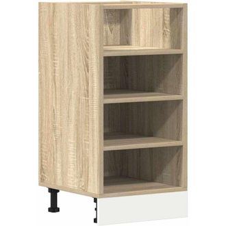 vidaXL Vidaxl - Bottom Cabinet Riga Sonoma Oak 40x44.5x81.5 cm Engineered Wood