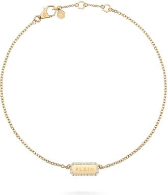 Philipp Plein Collana con cristalli - Oro