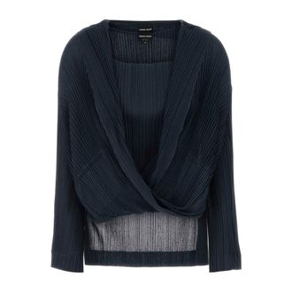 Giorgio Armani Tops - female - Giorgio Armani - Blouses - Blue - M - Blouses & Shirts