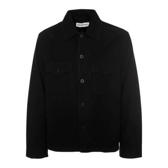 Our Legacy Light Jackets, male, Black, Size: L Classic Overshirt Evening Coach Jacket