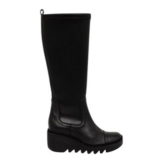 FLY London Mujer, Zapatos, Negro, Talla: 38 EU