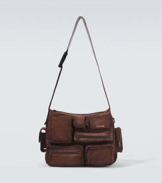Balenciaga Superbusy suede messenger bag