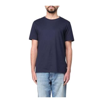 Dondup T-Shirts, male, Blue, S, Short Sleeve Crew Neck T-Shirt