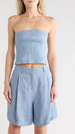 TWP Jillian Bustier Top in Light Indigo at Nordstrom Rack, Size 10