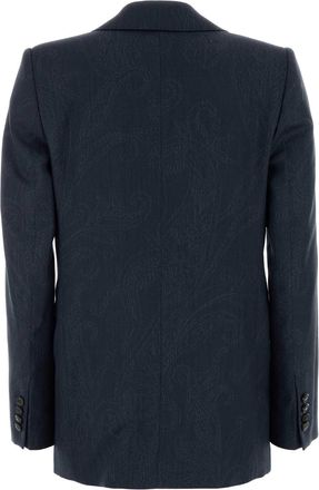 Etro Womens Blue Wool Blazer B0112 Giacche E Gilet Jacket