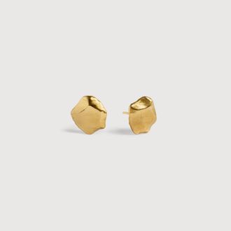 Monica Vinader Gold Fragments Stud Earrings