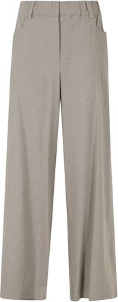 Alysi Wide Broeken - Dames - Wijde Broeken - Bruin - XS - Broeken