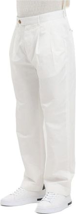 Selected Straight Broeken - Heren - Straight fit broeken - Wit - W33 - Katoen - Broeken