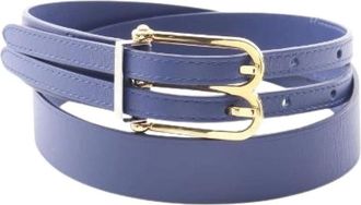 Balenciaga Pre-owned Leather Belt - female - Balenciaga Vintage - Vintage Belts - Blue - ONE SIZE - Pre-owned