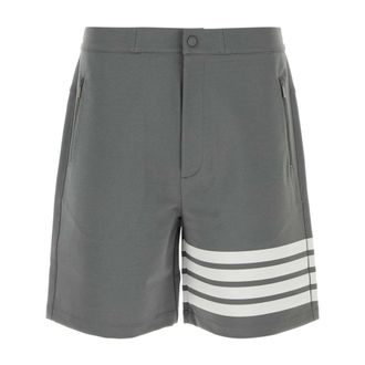 Thom Browne Casual Shorts, male, Gray, Size: L Bermuda Shorts
