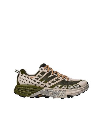 Hoka One One Green Geometric Sneakers