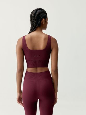 Born Living Yoga Top Yami Bordeaux