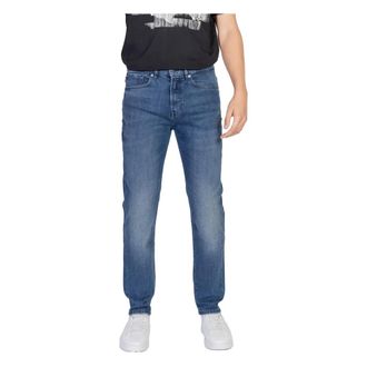 HUGO BOSS Heren, Jeans, Blauw, Maat: W38 L28 Katoen