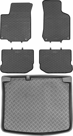 OEM Juego De Alfombrillas De Goma Para Coche Y Alfombrilla Para Maletero Para Volkswagen Golf Iv Hatchback (1998-2003)