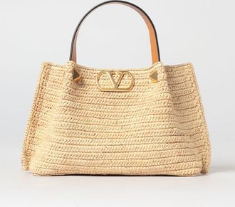 Valentino Garavani Borsa VLogo Signature Valentino Garavani in rafia