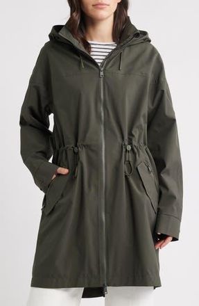 Lole Piper 2.0 Hooded Water Repellent Raincoat in Olive at Nordstrom Rack, Size Medium