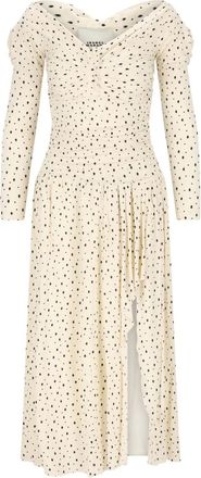 Isabel Marant Abito midi Giovana a pois - Toni neutri