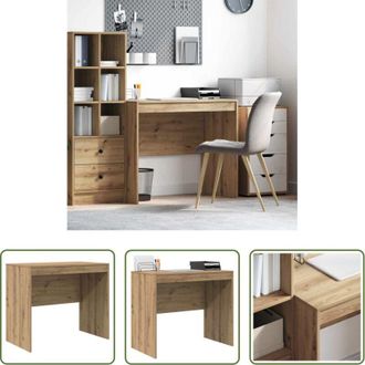 vidaXL vidaXL Scrivania per ufficio - Scrivania Rovere artigianale 90 x 50 x 76 cm
