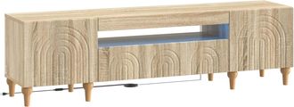 vidaXL Mueble De Tv Led Roble Sonoma Madera De Ingenier&iacute;a Vidaxl