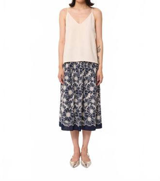 Tara Jarmon Tamara V-Neck Top In Ecru