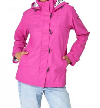 Batela Classic Waterproof Raincoat In Raspberry