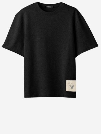 Jacquemus Navy Blue Cotton T-shirt