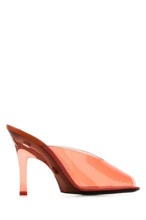 Saint Laurent Orange Open Almond Toe Heels