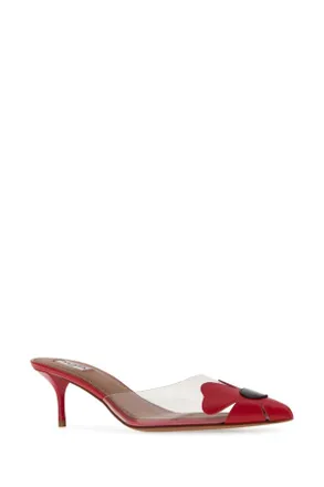 Alaia Bloom Mule - Red