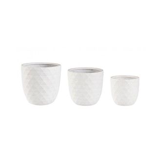 BIZZOTTO Bizzotto - Set3 P.vaso Pir&aacute;mide Bomba Bianco
