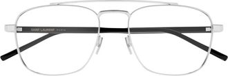 Saint Laurent Accessoires, Heren, Grijs, ONE Size, Sl 665 Brillenmontuur