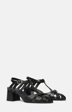 Scarosso Giulia Sandals in Black - Calf at Nordstrom, Size 39.5