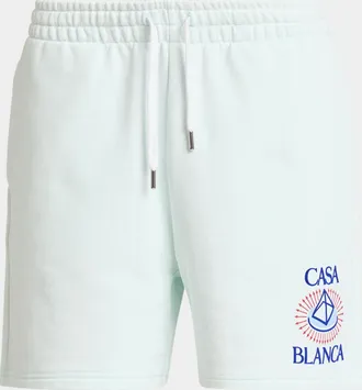 Casablanca Men & apos;s Celestial Pyramid Cotton Drawstring Shorts