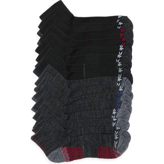 Reebok 8-Pack Assorted Terry Quarter Socks in Black at Nordstrom Rack, Size 10-13
