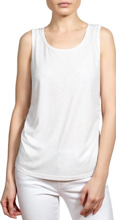 Berek Glitter Glam Tank In White