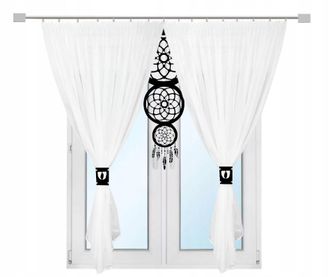 OEM Cortina Moderna Para Terraza/balc&oacute;n, Con Motivo De Atrapasue&ntilde;os Calado, 400 X 250 Cm, Ideal Para El Sal&oacute;n