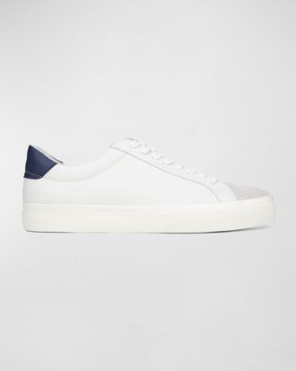 Vince Mens Fulton Mix-Leather Low-Top Sneakers