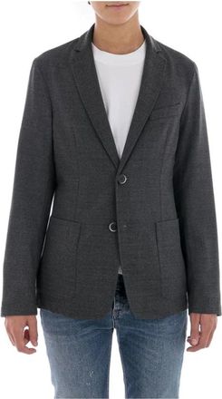 Barena Jassen, Heren, Grijs, S, Stijlvolle Jas voor Mannen