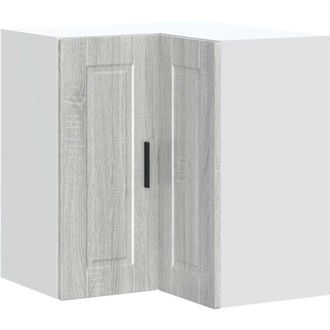 vidaXL Vidaxl - Kitchen Wall Corner Cabinet Porto Grey Sonoma Engineered Wood