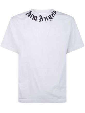 Palm Angels Neck Logo Regular Tee