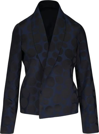 Peter Cohen Giacca a pois Duquesa Jacquard - Blu