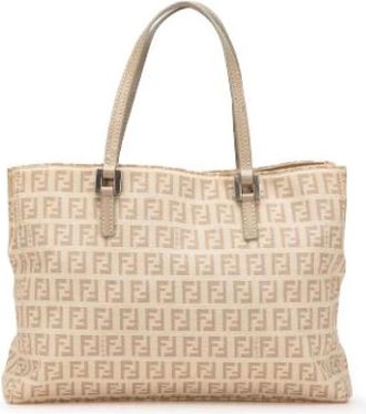 Fendi Pre-owned Tote Bags, female, Brown, Size: ONE SIZE Pre-owned Vintage Tote Bag