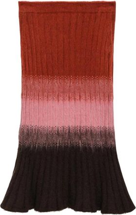 Fendi Gonna Tubino - Dames - Midirokken - Veelkleurig - XS - Wol - Rokken