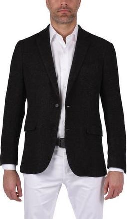 Ibiza Lifestyle Textured Knit Sport Coat in Charcoal at Nordstrom Rack, Size 40 Regular