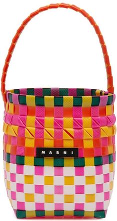 Marni Pre-owned Marni Woven Plastic Basket Bag Ladies W3E9TP0PQA3TOS31