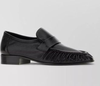 The Row leather loafers