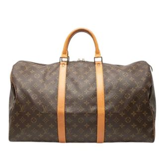 Louis Vuitton Pre-owned Weekend Bags, female, Brown, Size: ONE SIZE Pre-owned Keepall 50