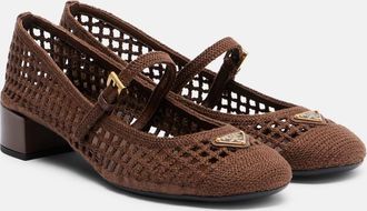 Prada Crochet Mary Jane pumps