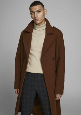 Jack & Jones Rollkragenpullover JACK & JONES Emil Knit Roll, Herren, Gr. XXL, beige, Obermaterial: 60% Baumwolle, 20% Nylon, 20% Viskose, schmal h&uuml;ftbedeckend, Run