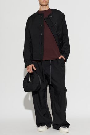Yohji Yamamoto T-shirt With Logo, Mens, Brown