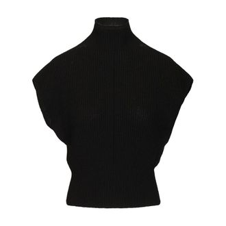 Rick Owens Wool Fisherman Jumper - female - Rick Owens - Turtlenecks - Black - S - Knitwear